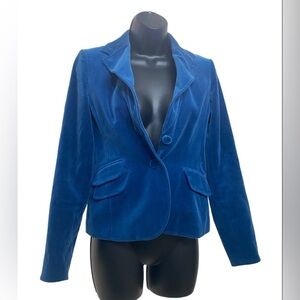 Anne Taylor||Velvet Blue Blazer. Like New. Beautiful. A showstopper.